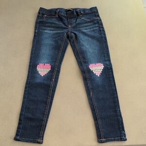 Chic Kids' Denim Jeans with Heart Details
